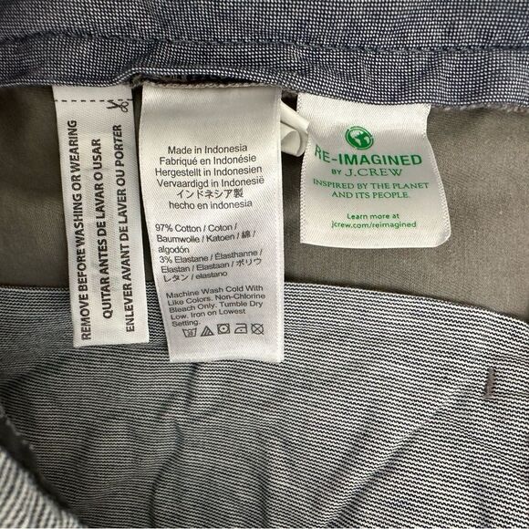 Hand-Splatteted Grey Chino from J Crew - One of a Kind - Picture 5 of 6